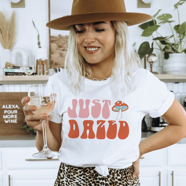 Just Dazed Bachelorette Party T-Shirt (just dazed shirt, dazed and engaged, retro, bachelorette party shirt, matching shirt,
)