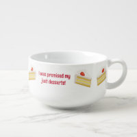 Just Desserts - Piece of Sponge Cake - Fun Slogan