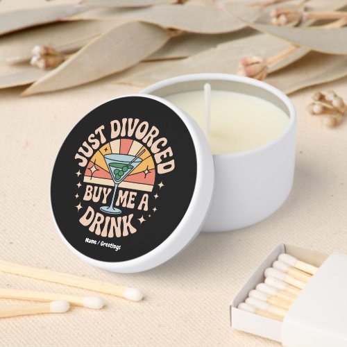 Just Divorced Buy Me A Drink Funny Divorce Party Mini Candle Favors Just Divorced Buy Me A Drink Funny Divorce Party Mini Candle Favors