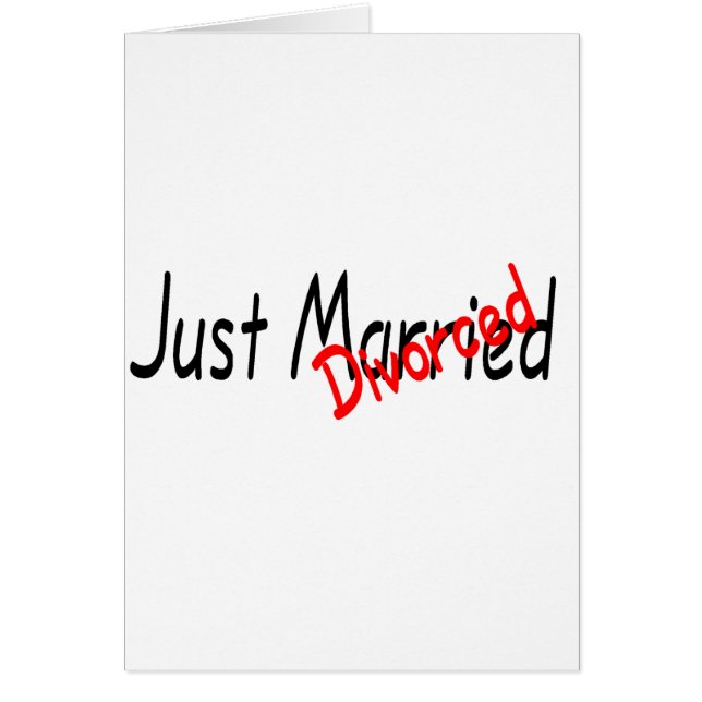 Just Divorced Cards (Front)
