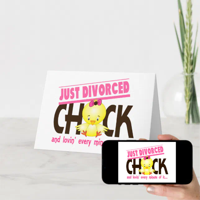 Just Divorced Chick Card (Downloadable)