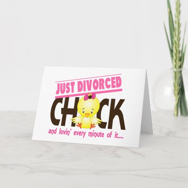 Just Divorced Chick Card (Front)