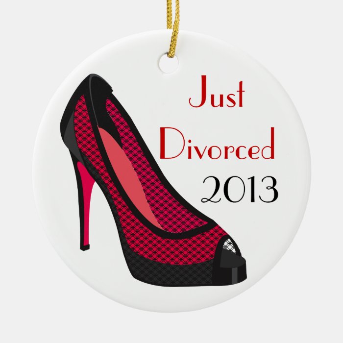 Just Divorced Christmas Ornament