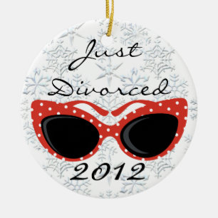 Just Divorced Christmas Ornament