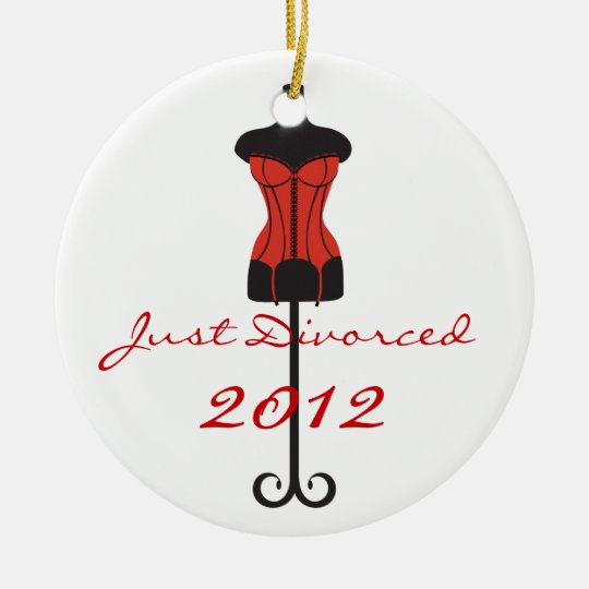 Just Divorced Christmas Ornament