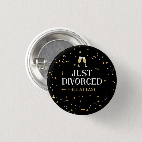Just Divorced Divorce Party Button