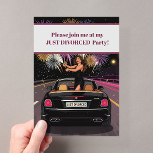 Just Divorced Divorce Party Celebration Invitation