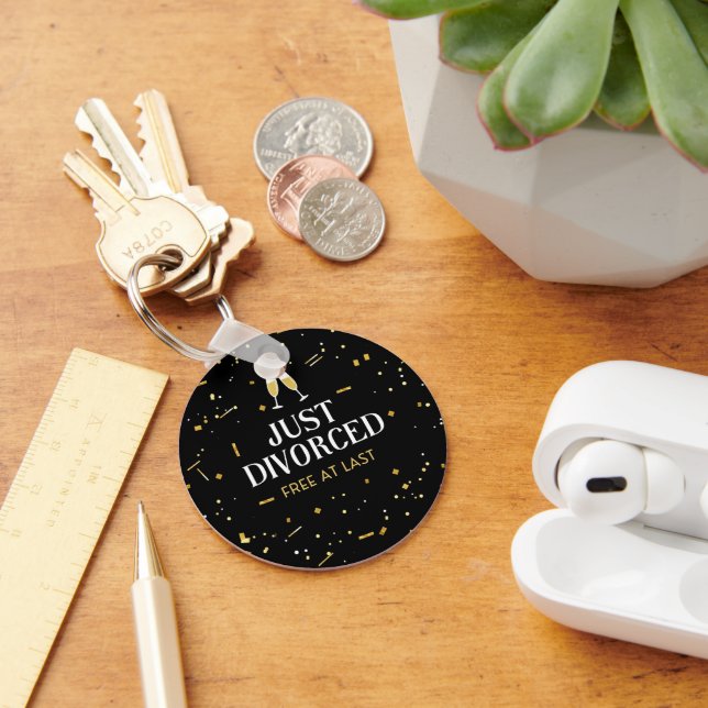 Just Divorced Divorce Party Keychain (Desk)