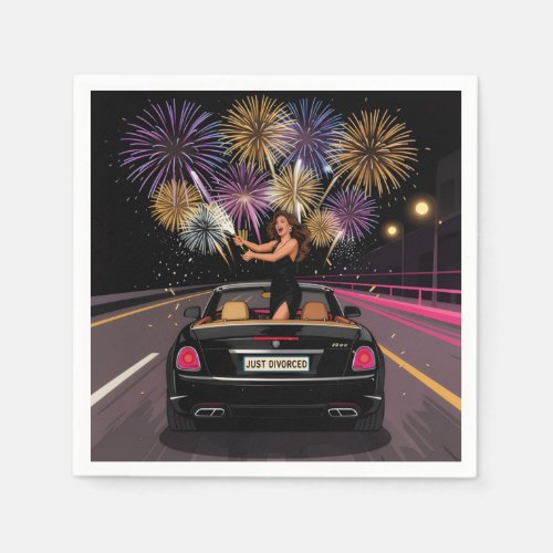 Just Divorced Party Celebration Napkins