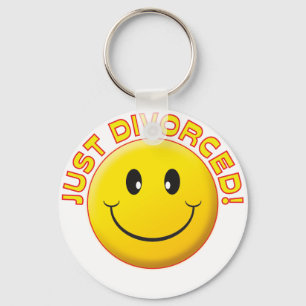 Just Divorced Smile Keychain