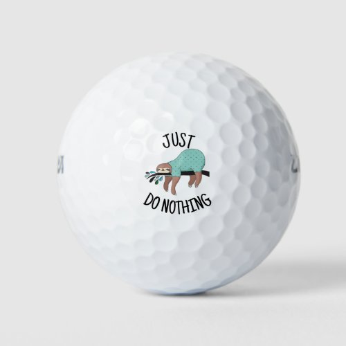 Just Do Nothing Sloth Golf Balls