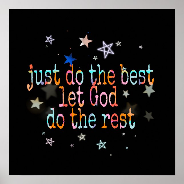 just do the best  poster (Front)