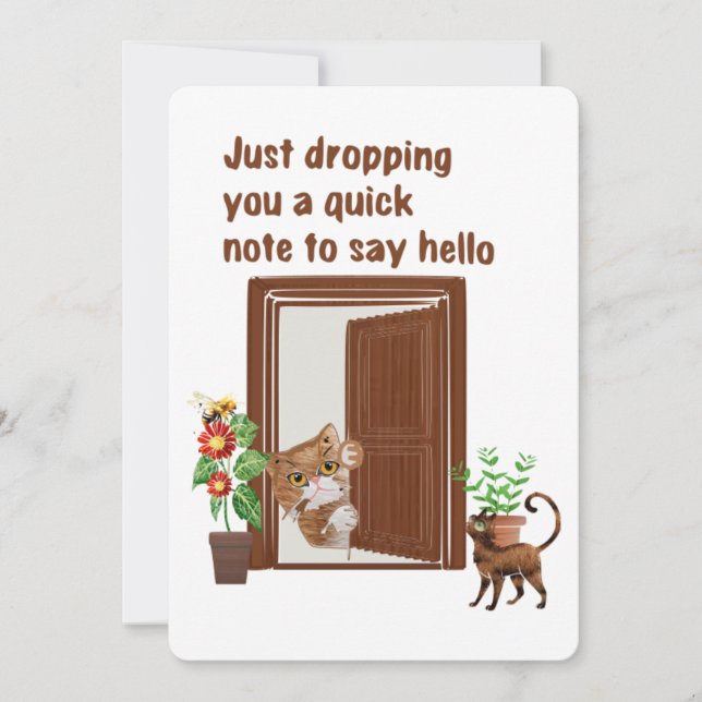 Just dropping by to say helle! holiday card (Front)