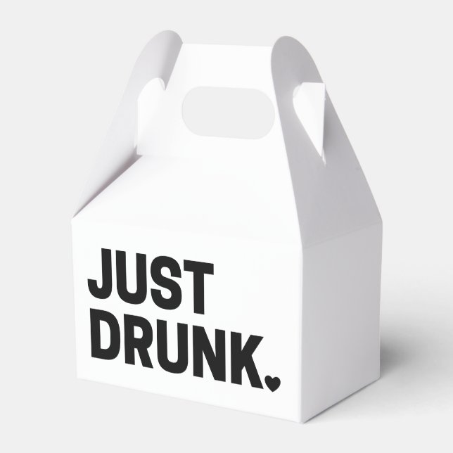 Just Drunk Favor Boxes (Front Side)