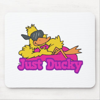 Just Duckie Duck on Raft Mouse Pad