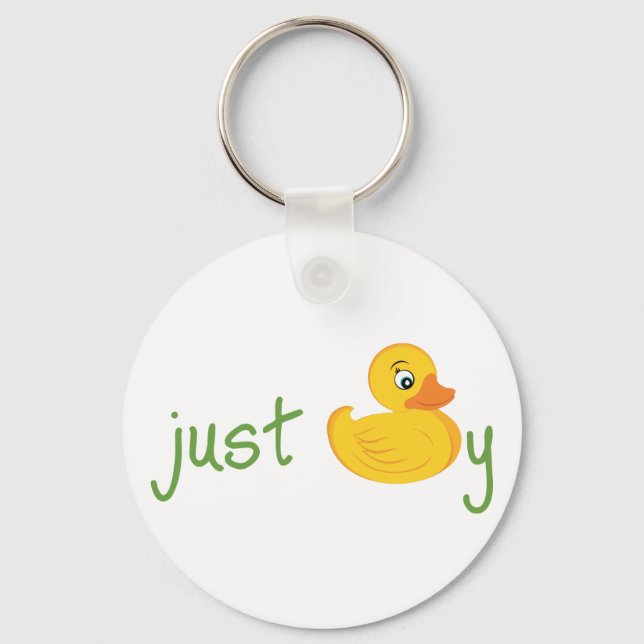 Just Ducky Keychain (Front)