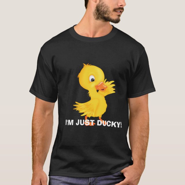 Just Ducky Mens cartoon t-shirt (Front)