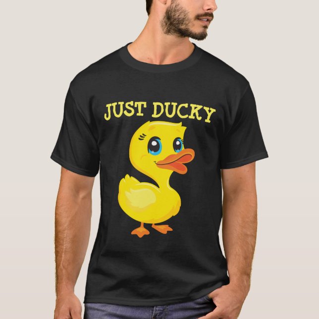 JUST DUCKY RETRO DUCK T-SHIRTS TEES (Front)