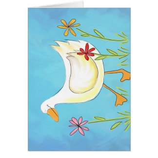 Just Ducky w flowers Cards