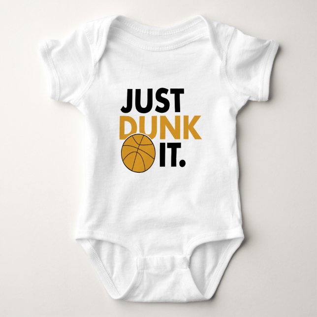 Just Dunk It Baby Bodysuit (Front)