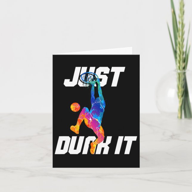 Just Dunk It! Bysketbyll Player Slam Dunk  Card (Front)