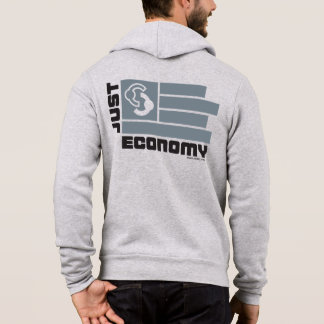 Just Economy men's zipper hoodie - Grey