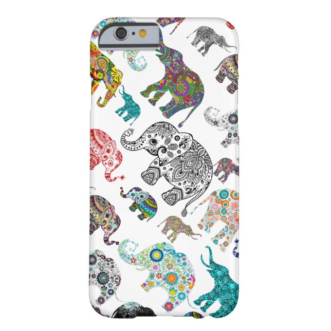 Just Elephant Random Pattern Case-Mate iPhone Case (Back)
