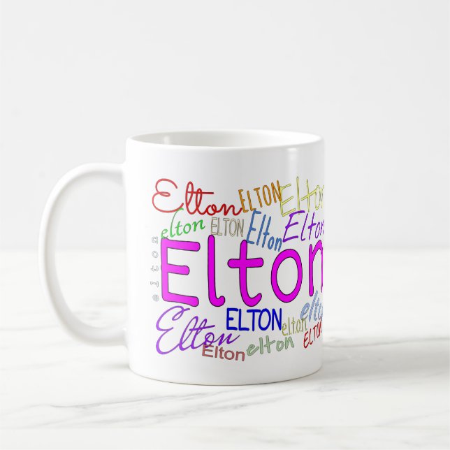 Just Elton Coffee Mug (Left)