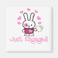 Just Engaged Cute Bunny