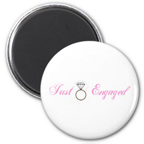 Just Engaged Diamond Engagement Ring Magnet