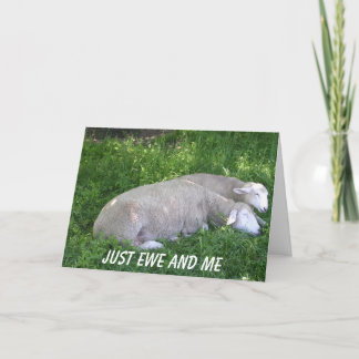 Just EWE and Me Card