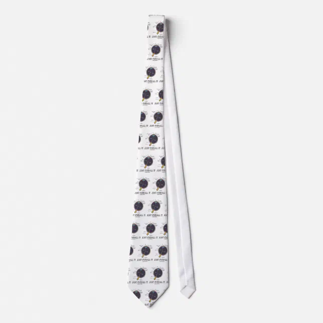 Just Eyeball It (Eye Anatomy Approximation Saying) Tie | Zazzle