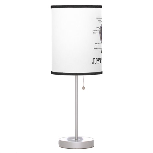 Just Eyeball It Human Eye Anatomy Geek Advice Table Lamp (Left)