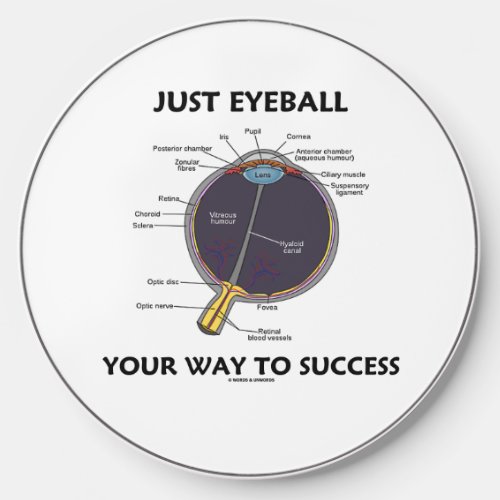 Just Eyeball Your Way To Success Eye Anatomy Humor Wireless Charger