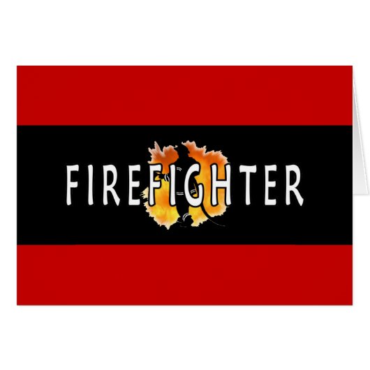 Just Firefighter Cards (Front Horizontal)