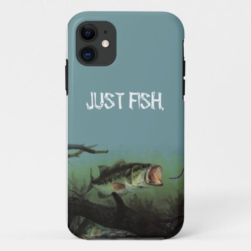 JUST FISH LARGEMOUTH iPhone 11 CASE