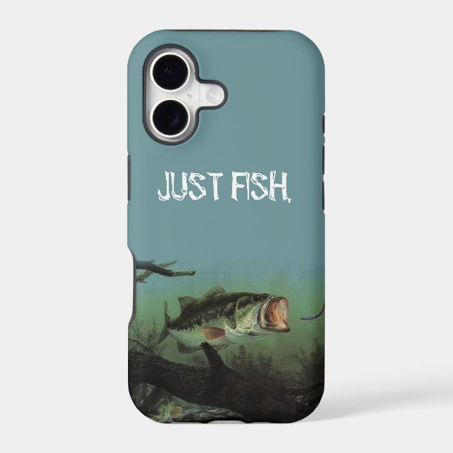 JUST FISH (LARGEMOUTH) IPHONE CASE (Back)