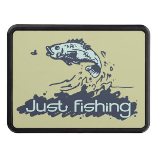 Just fishing teal and green hitch cover