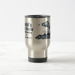 Just fishing world's best uncle fisherman travel mug