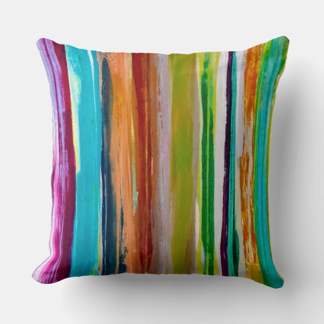 Just For Fun 20 x 20 Cotton Throw Pillow (Front)