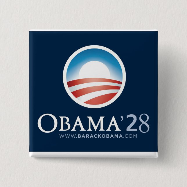 Just for fun Obama 2028 button! Button (Front)