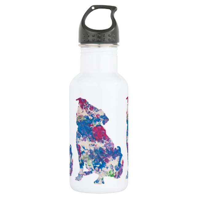 Just for Gina Art work by Baxter, Water Bottle (Front)
