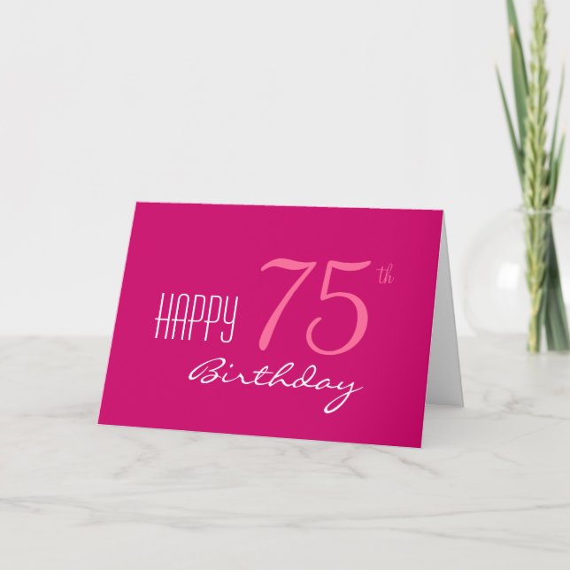 Just for Her 75th Birthday Card (Front)