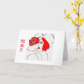 JUST FOR "HER"-HAPPY FOR YOU-YOU DID IT! CARD (Yellow Flower)