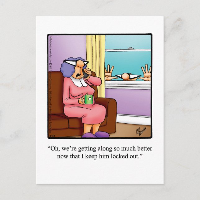 Just For Laughs Humorous Postcard (Front)