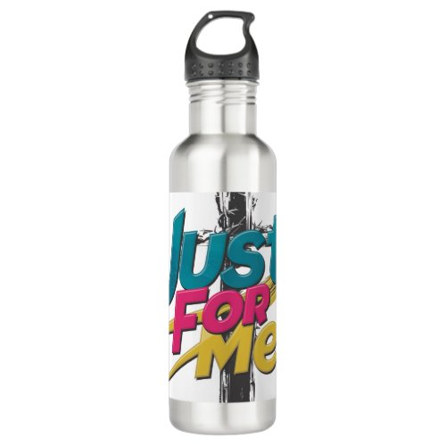 Just for Me on cross art design  Stainless Steel Water Bottle