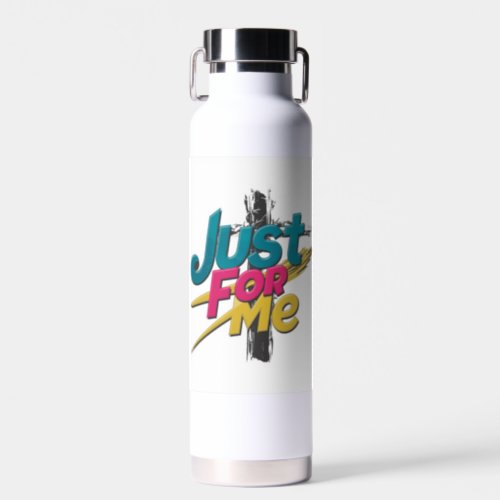 Just for Me on cross art design Water Bottle