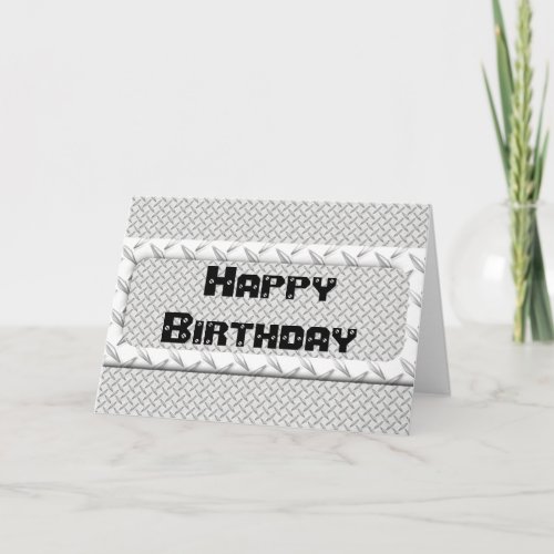 Just for Men Diamond Plate Card