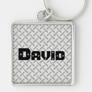 Just for Men Diamond Plate Keychain