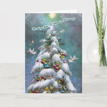 'just For The Birds' Christmas Card by lmountz1935 at Zazzle
